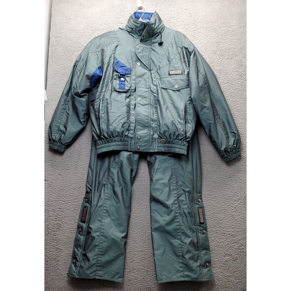 Schneider Dynamic Snow Suit Set Mens 36/42 Green Winter Sports Water Resistance